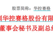 交换女人华控赛格董事长、董秘、副总经理三高管同日辞职