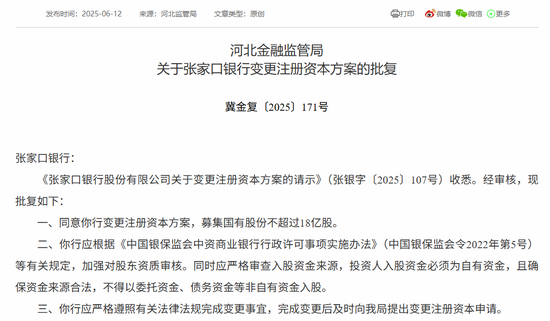 时隔半年再定增！张家口银行频频补充资(🦂)本背后，盈利能力亟待改善